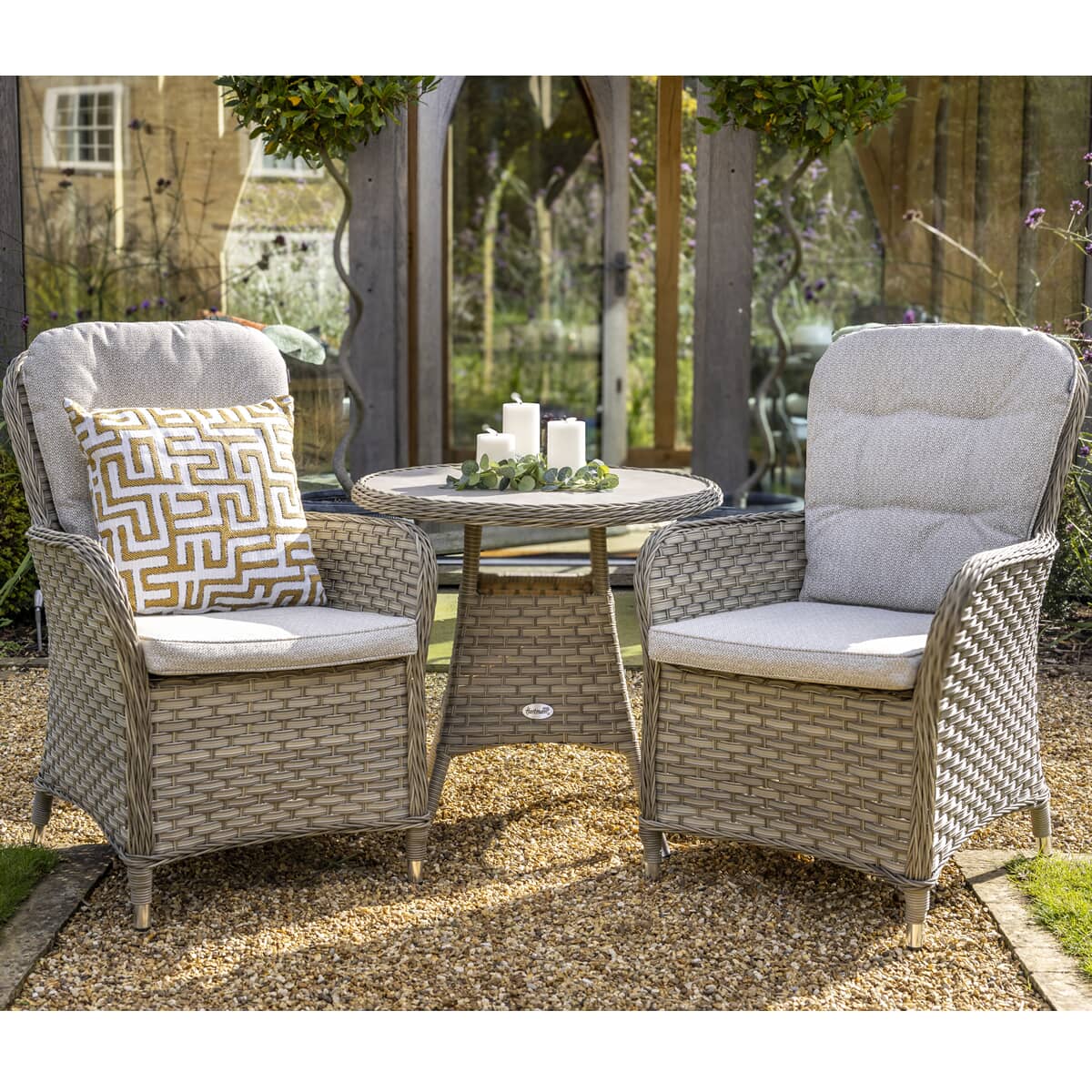 Hartman Eton Bistro Set Beech/Dove