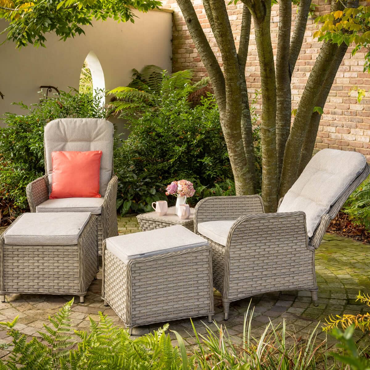 Hartman Eton Tuscan Reclining Companion Set Beech/Dove
