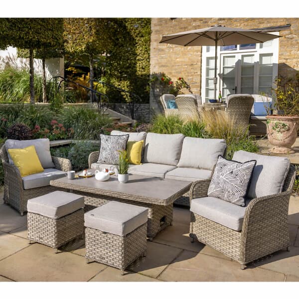 Hartman Eton Tuscan 3 Seat Casual Lounge Set with Adjustable Table