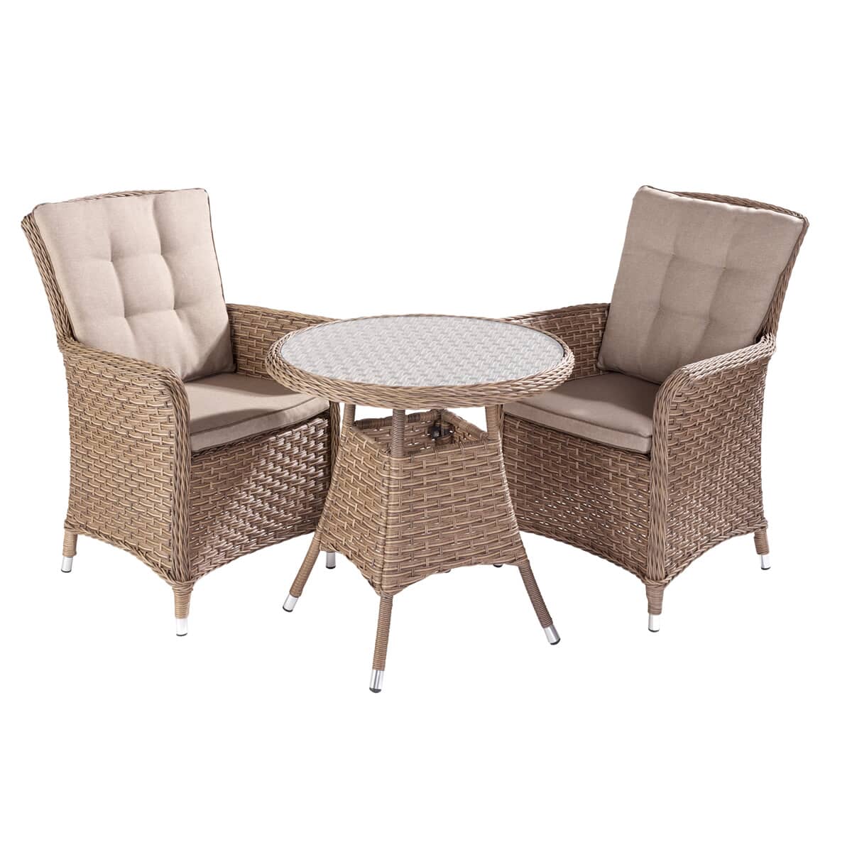 Hartman Heritage Bistro Set Bark/Sand - (HHERITSET19BS02) - Garden ...