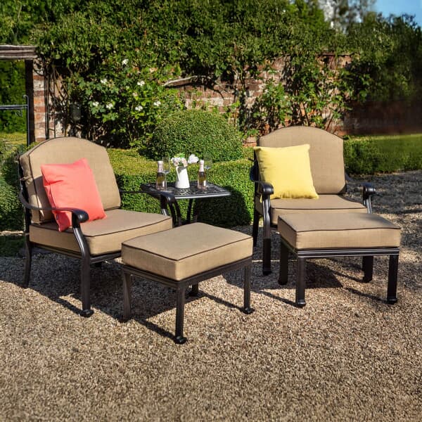 Hartman Amalfi Lounge Companion Set Bronze/Amber