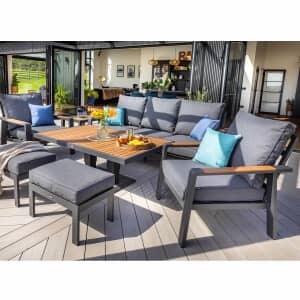 Hartman Asher 3 Seat Casual Lounge Set with Height Adjustable Table Xerix/Harris+Free Square side table