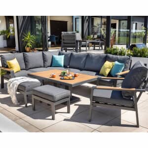Hartman Asher Rectangular Casual Dining Set with Height Adjustable Table Xerix/Harris