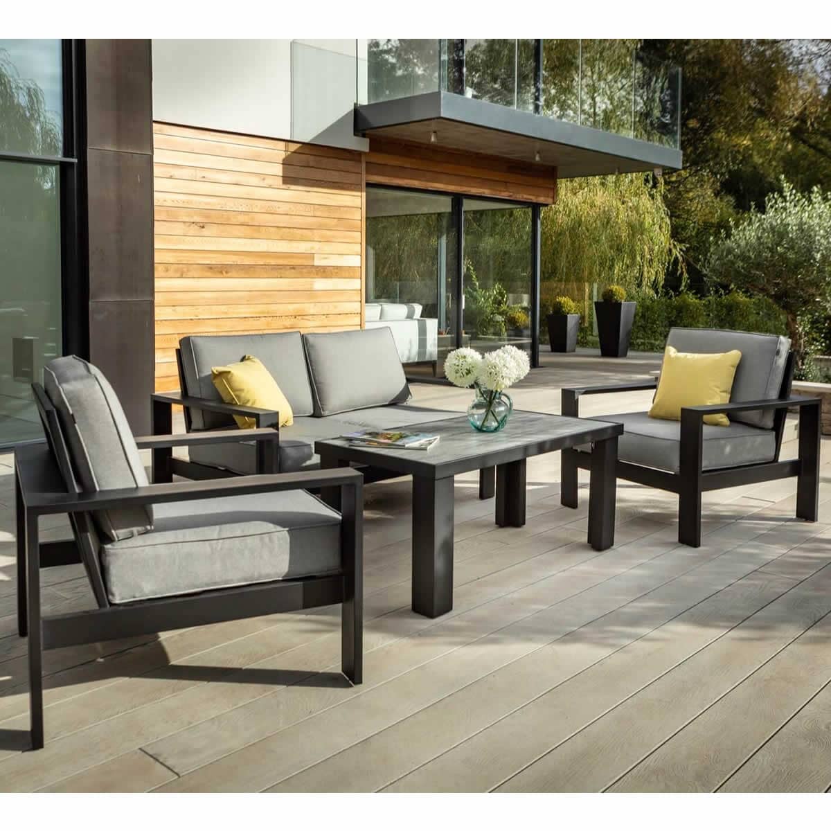 Hartman Atlas 2 Seat Lounge Set Carbon Pewter - (HMATLAS2SEALO ...