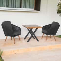 Hartman Eden Bistro Set Carbon/Raven