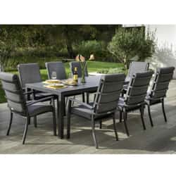 Hartman Somerton 8 Seat Rectangular Dining Set Xerix/Slate ( no parasol and base)