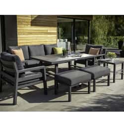 Hartman Somerton 3 Seat Casual Dining Lounge Set Xerix/Slate