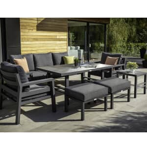 Hartman Somerton 3 Seat Casual Dining Lounge Set Xerix/Slate