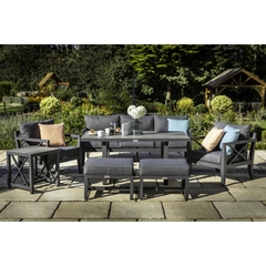 Hartman Sorrento 3 Seat Casual Lounge Set with Side Table - Matt Xerix