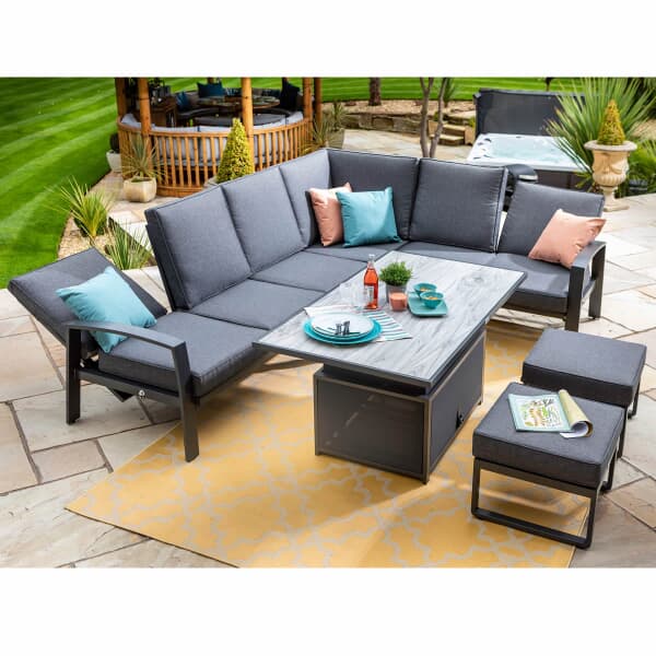 Hartman Vienna Reclining Rectangular Casual Dining Set