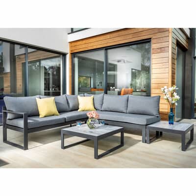 Hartman Vienna Square Corner Set with Integrated Lounger and End Table