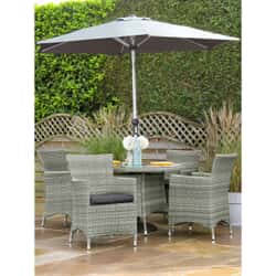 Hartman Westbury 4 Seat Round Set Ash/Slate 