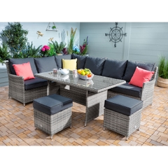 Hartman Westbury Rectangular Casual Dining Set Ash/Slate 2021