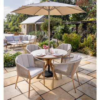 Hartman Portico 4 Seat Round Dining Set