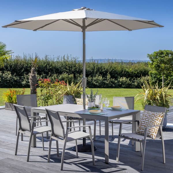 Hartman Rio 8 Seat Rectangular Dining Set - No Parasol