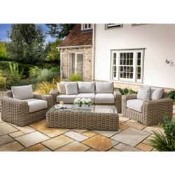 Hartman Siesta 3 Seat Lounge Set Fawn/Oatmeal
