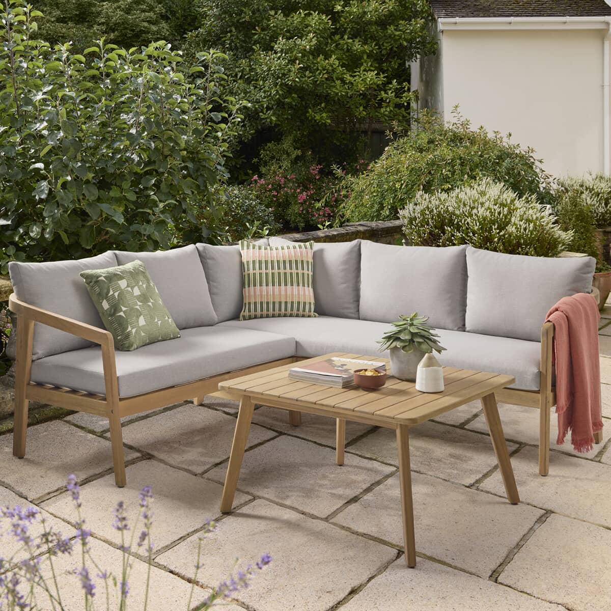 Kettler Nara Casual Dining Corner Sofa Lounge Set with Coffee Table