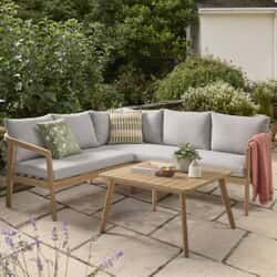 Kettler Nara Casual Dining Corner Sofa Lounge Set with Coffee Table