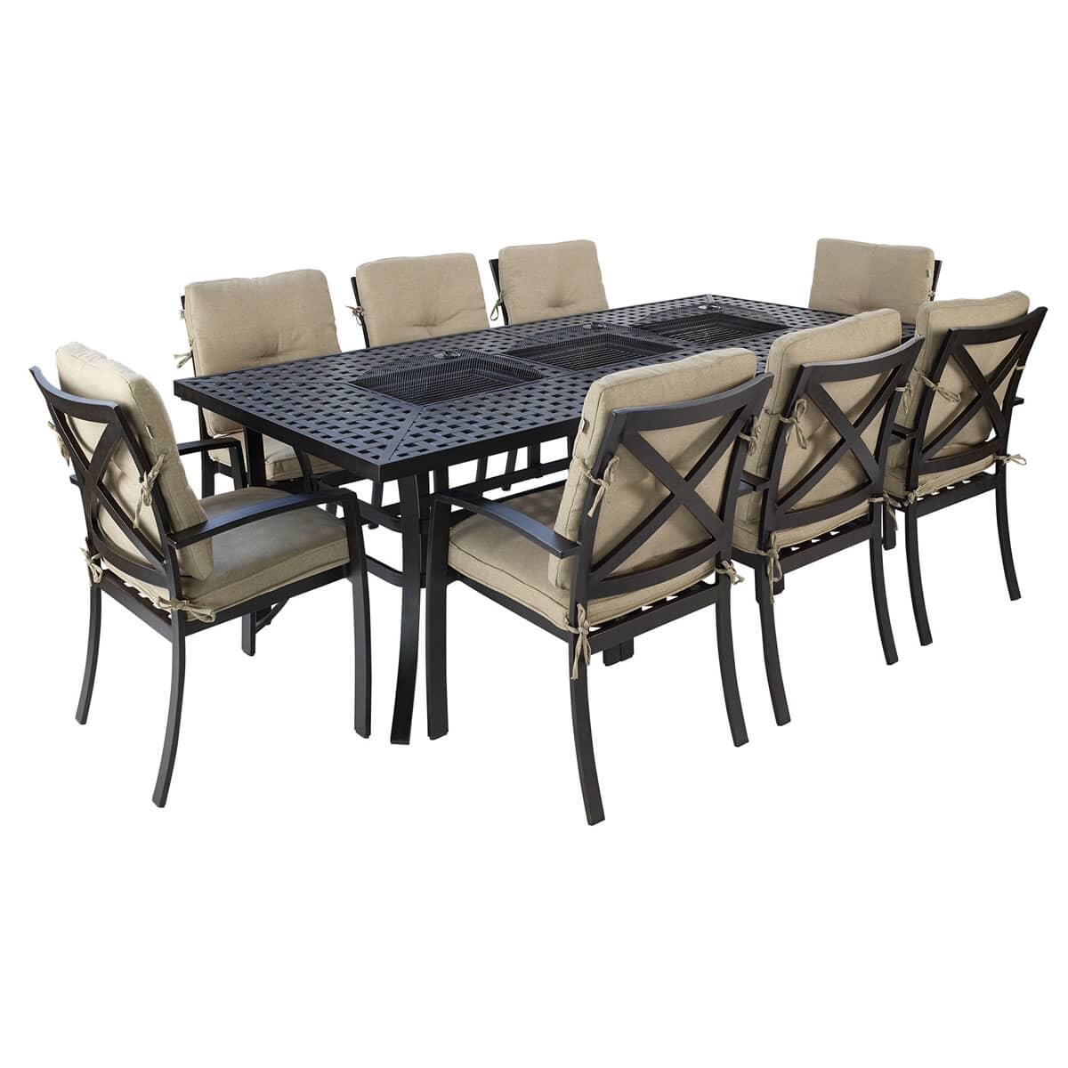 Jamie Oliver Contemporary Feastable Set Bronze With Biscuit Cushions