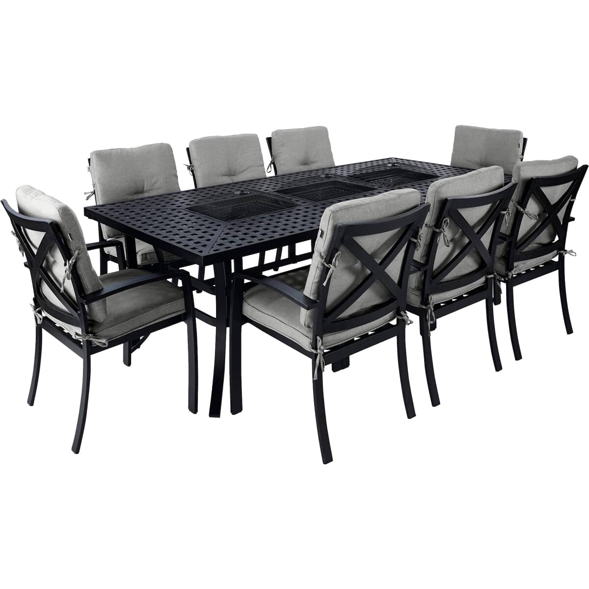 Jamie Oliver Contemporary Feastable Set Riven With Pewter Cushions