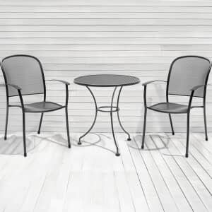 Kettler Caredo - 2 Seat Bistro Mesh Table Garden Furniture Set