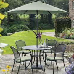 Kettler Caredo - 4 Seat Round Mesh Table Garden Furniture Set