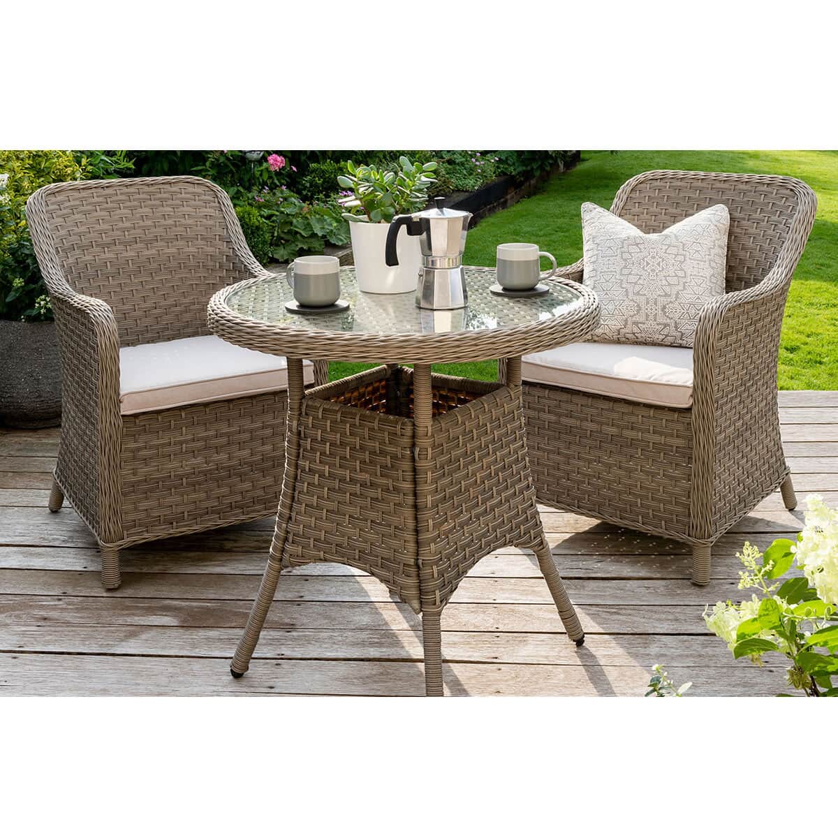 Kettler Charlbury Dining 2 Seat Bistro Set (KCHARL2SET21) Garden
