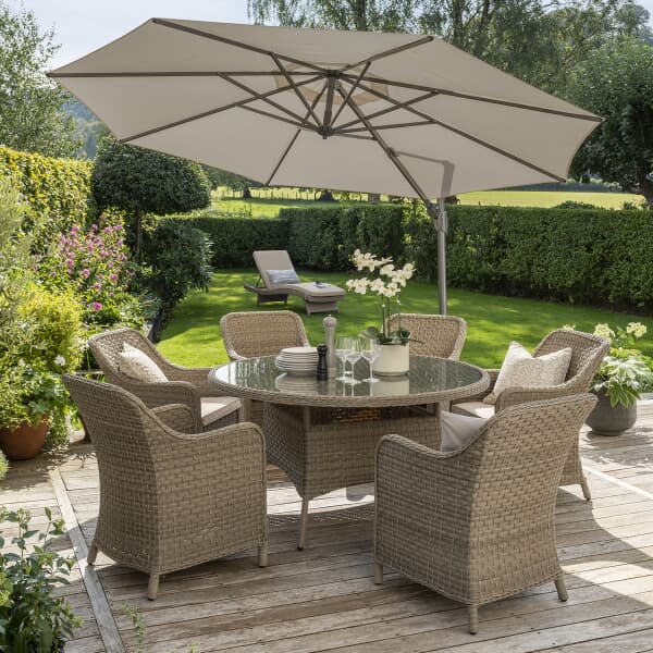 Kettler Signature Charlbury 6 Seat Round Dining Set