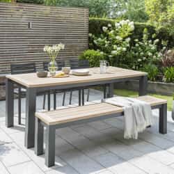 Kettler Signature elba 6 Seat Rectangular Dining Set with Bench