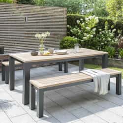 Kettler Signature elba 6 Rectangular Dining Set with Benches