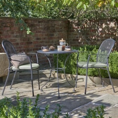 Kettler Caredo 2 Seat Bistro Set with Sage Cushions