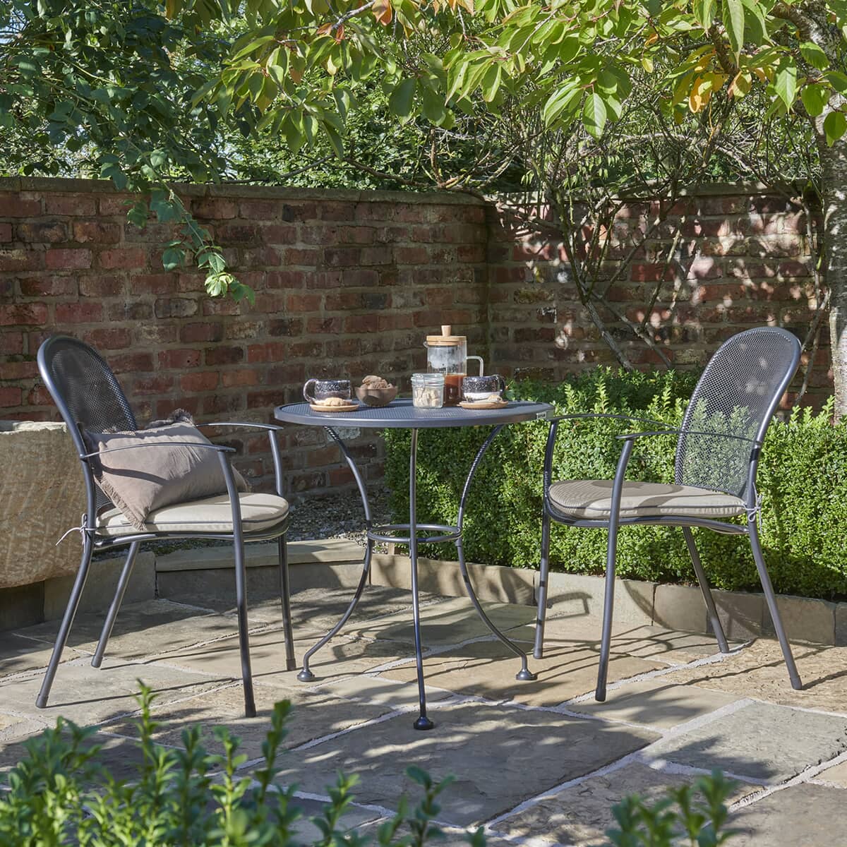 Kettler Caredo 2 Seat Bistro Set with Stone Cushions