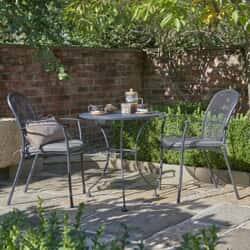 Kettler Caredo 2 Seat Bistro Set with Slate Cushions