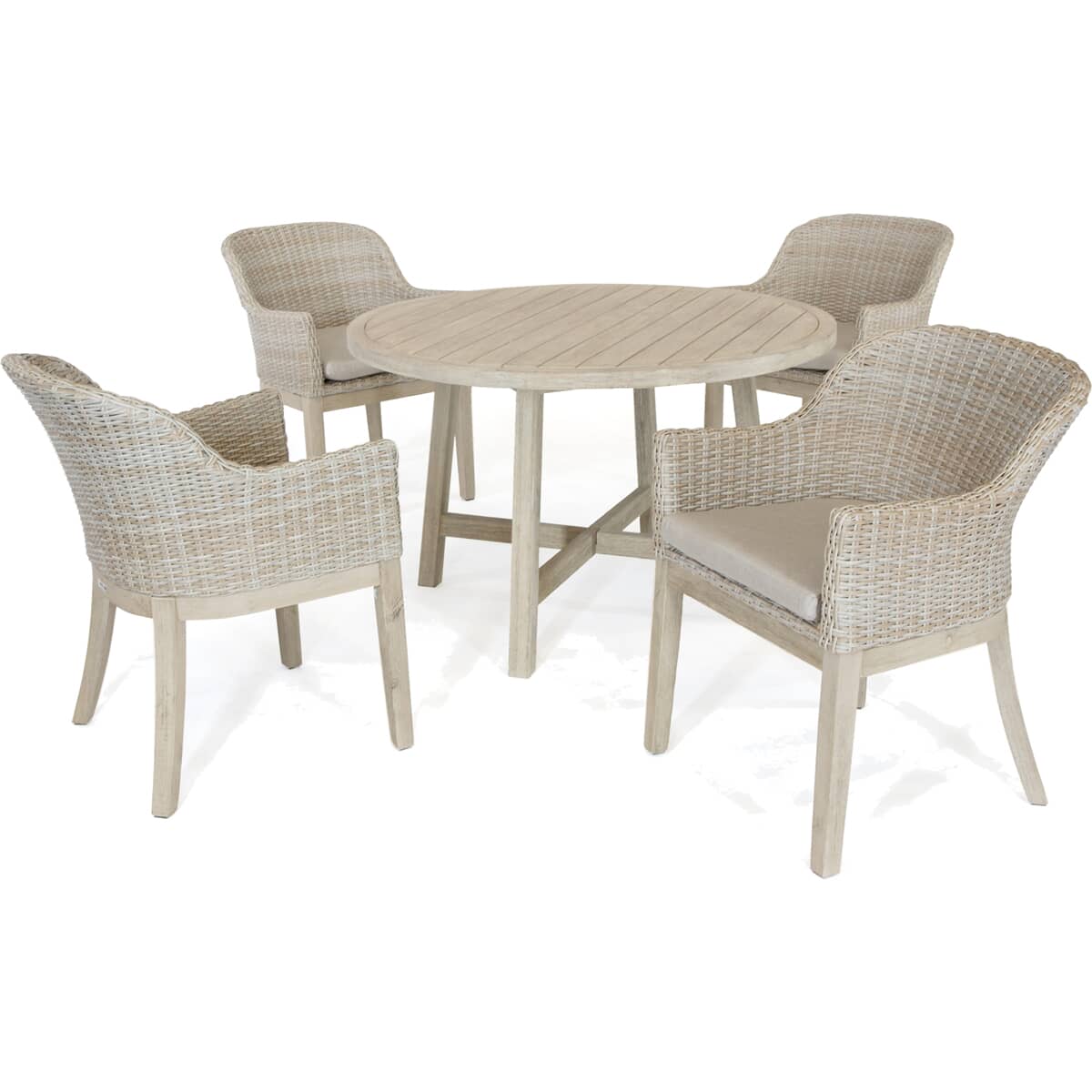 Kettler Cora 4 Seat Dining Set with Lazy Susan (KETCOR4SEATDINLS