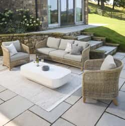 Kettler Durban 5 Seat Casual Dining Lounge Set with Algiers Coffee Table