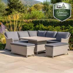 Kettler Foxley Square Corner Set With Height Adjustable Table