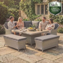 Kettler Foxley Square Corner Set With Height Adjustable Table