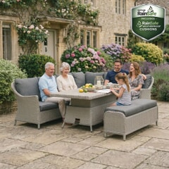 Kettler Foxley Rectangular Corner Set With Adjustable Table
