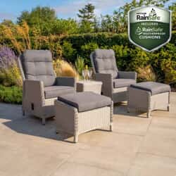 Kettler Foxley 2 Seat Reclining Companion Set With Footstools