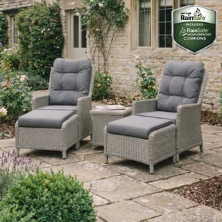 Kettler Foxley 2 Seat Reclining Companion Set With Footstools