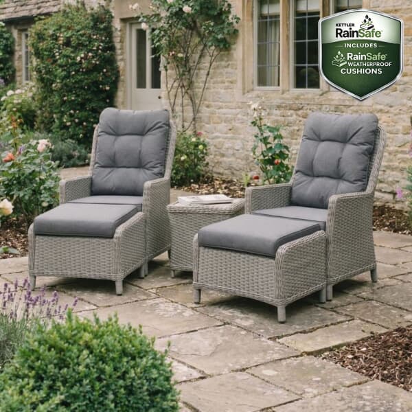 Kettler Foxley 2 Seat Reclining Companion Set With Footstools