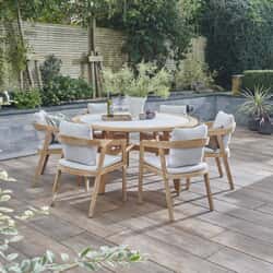 Kettler Kubu 6 Seat Round Dining Set