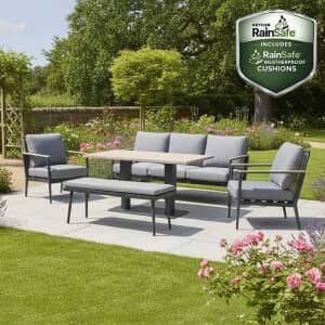 Kettler Merano Lounge Set With Height Adjustable Table
