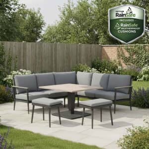 Kettler Merano Corner Set With Height Adjustable Table