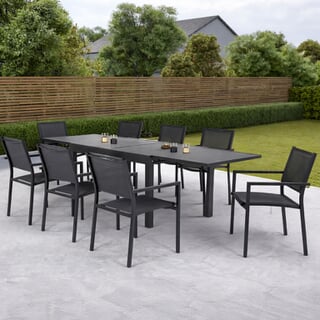 Kettler Menos Sento 8 Seat Extendable Table Dining Set