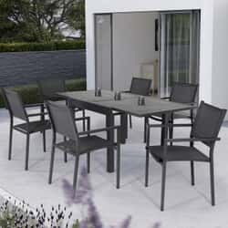 Kettler Menos Sento 6 Seat Extendable Dining Table Set