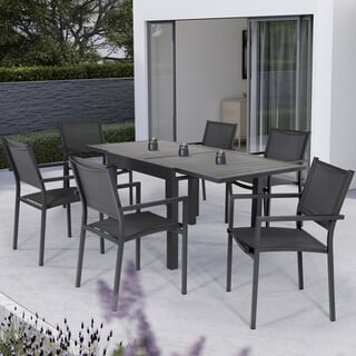 Kettler Menos Sento 6 Seat Extendable Dining Table Set