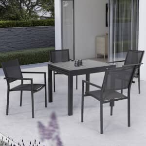 Kettler Menos Sento 4 Seat Extendable Table Dining Set