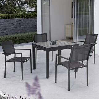 Kettler Menos Sento 4 Seat Extendable Table Dining Set