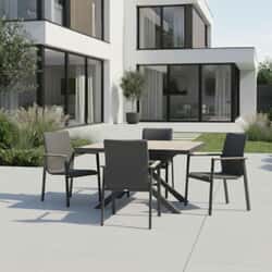 Kettler Tudor 4 Seat Dining Set with Stacking Chairs